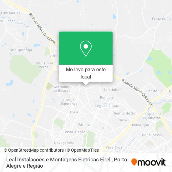 Leal Instalacoes e Montagens Eletricas Eireli mapa