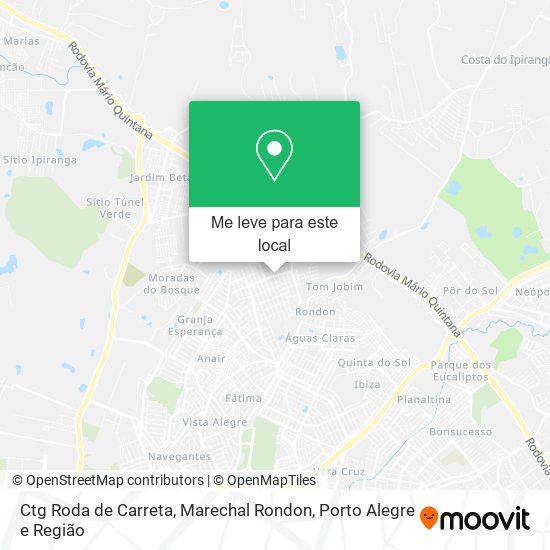 Ctg Roda de Carreta, Marechal Rondon mapa