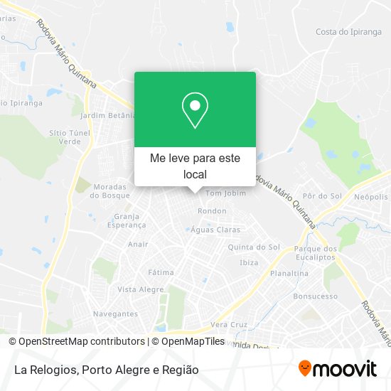 La Relogios mapa