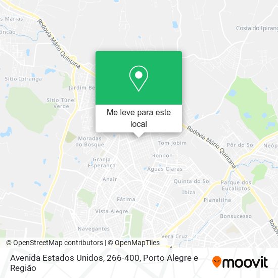 Avenida Estados Unidos, 266-400 mapa