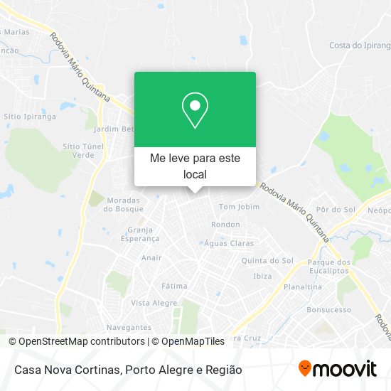 Casa Nova Cortinas mapa