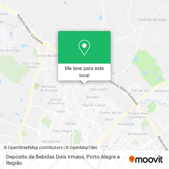 Deposito de Bebidas Dois Irmaos mapa