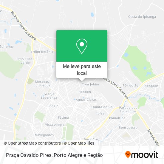 Praça Osvaldo Pires mapa