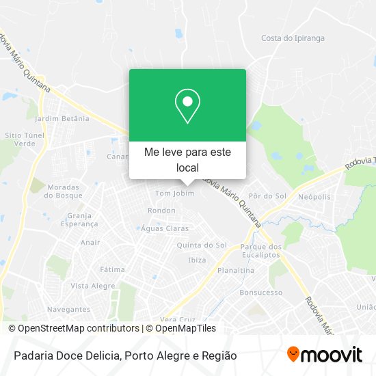 Padaria Doce Delicia mapa