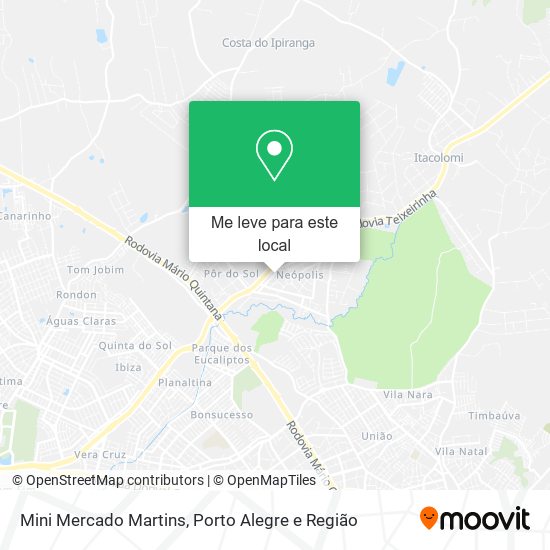 Mini Mercado Martins mapa