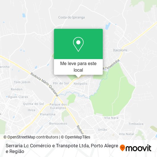 Serraria Lc Comércio e Transpote Ltda mapa