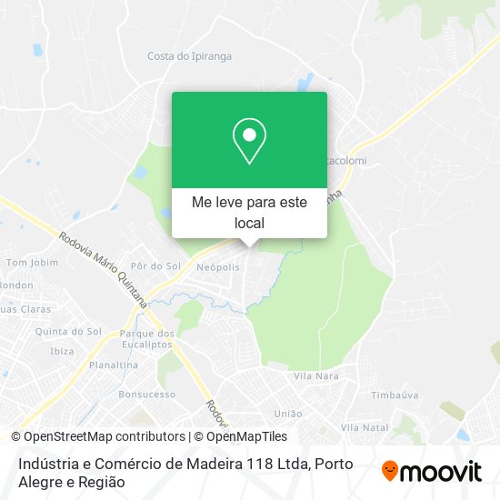 Indústria e Comércio de Madeira 118 Ltda mapa