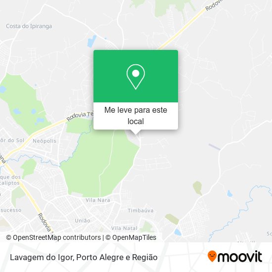 Lavagem do Igor mapa