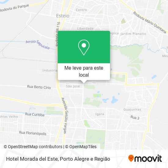 Hotel Morada del Este mapa