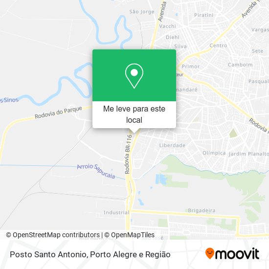 Posto Santo Antonio mapa