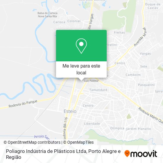 Poliagro Indústria de Plásticos Ltda mapa