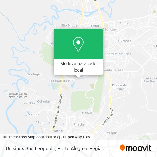 Unisinos Sao Leopoldo mapa