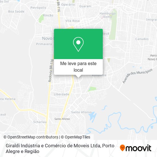 Giraldi Indústria e Comércio de Moveis Ltda mapa