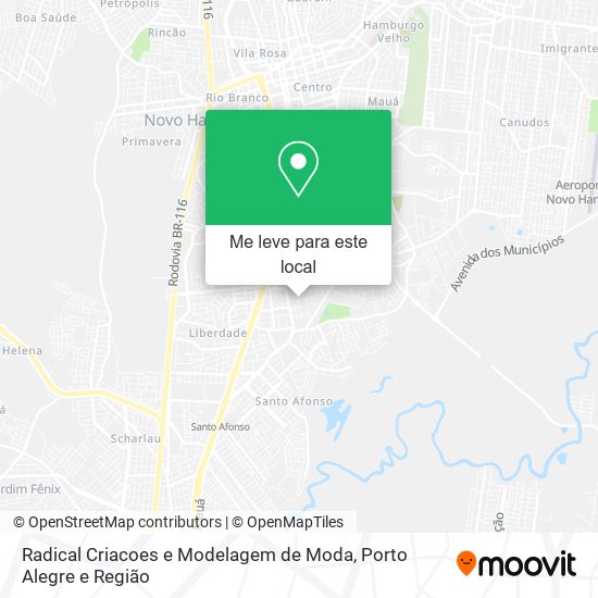 Radical Criacoes e Modelagem de Moda mapa