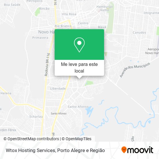 Wtox Hosting Services mapa