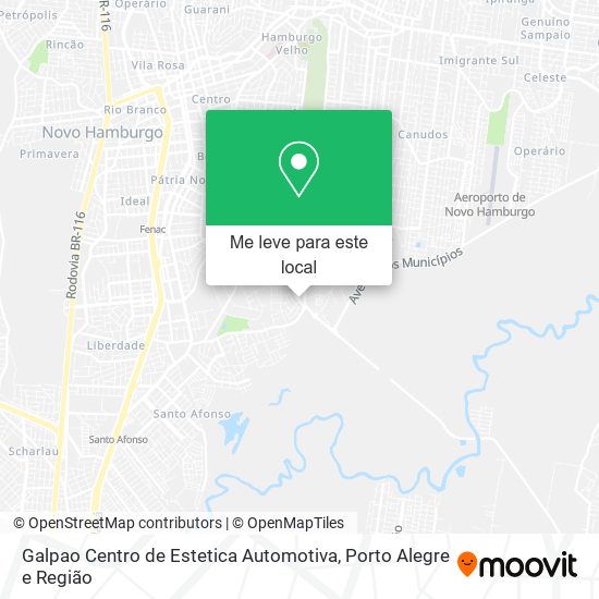 Galpao Centro de Estetica Automotiva mapa