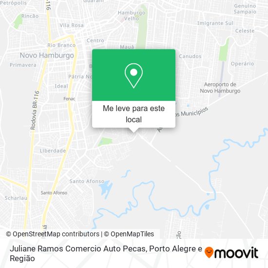 Juliane Ramos Comercio Auto Pecas mapa