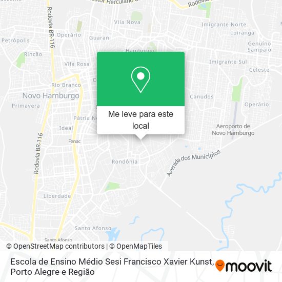 Escola de Ensino Médio Sesi Francisco Xavier Kunst mapa