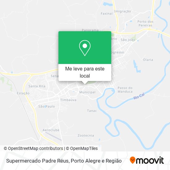 Supermercado Padre Réus mapa