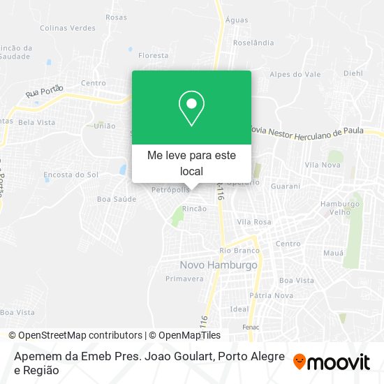 Apemem da Emeb Pres. Joao Goulart mapa