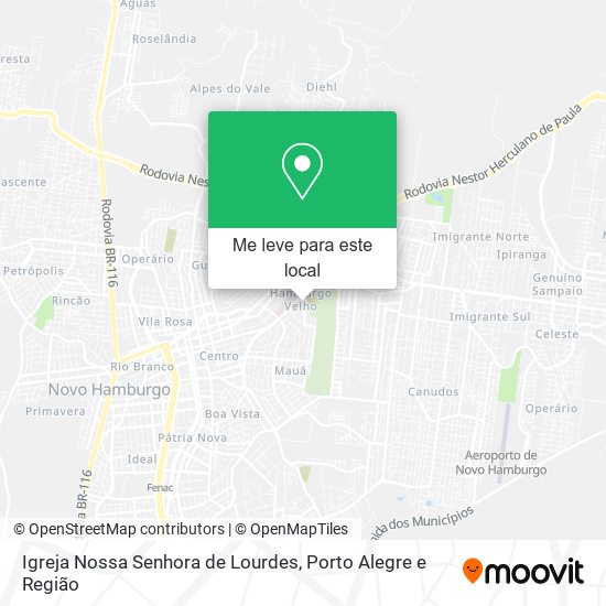 Igreja Nossa Senhora de Lourdes mapa