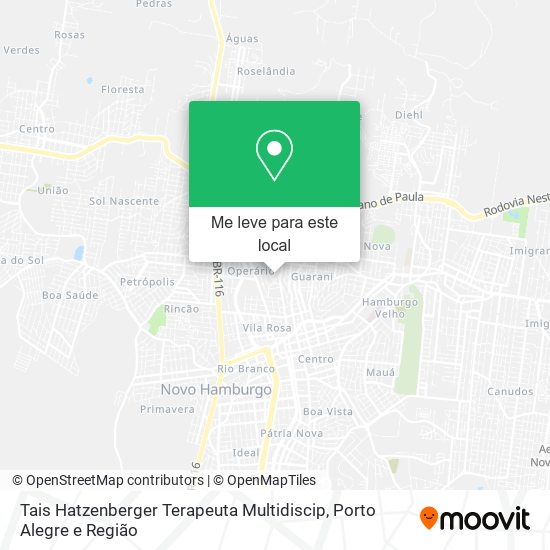 Tais Hatzenberger Terapeuta Multidiscip mapa