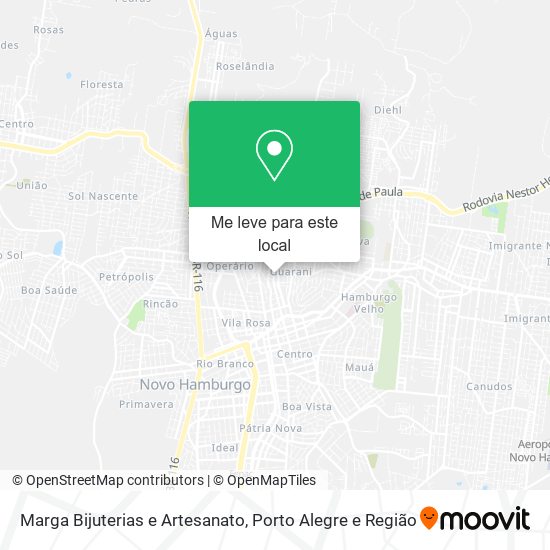 Marga Bijuterias e Artesanato mapa