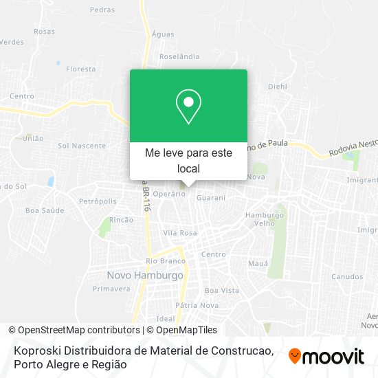 Koproski Distribuidora de Material de Construcao mapa