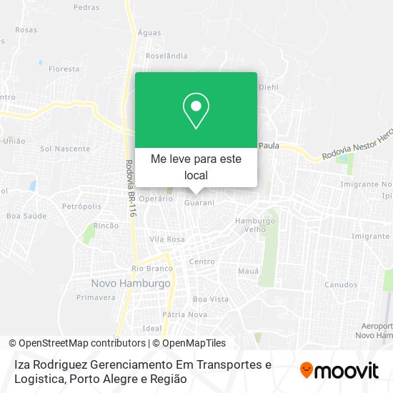 Iza Rodriguez Gerenciamento Em Transportes e Logistica mapa