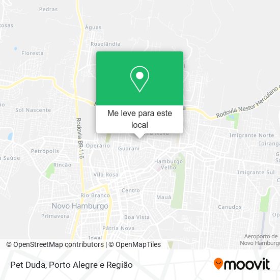 Pet Duda mapa