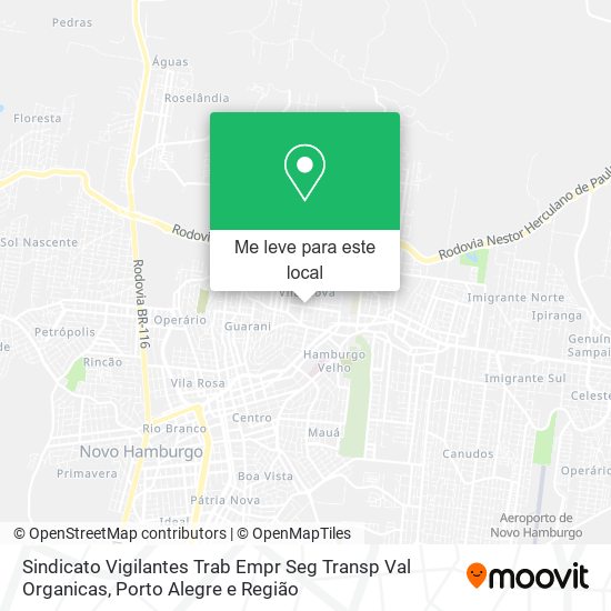 Sindicato Vigilantes Trab Empr Seg Transp Val Organicas mapa