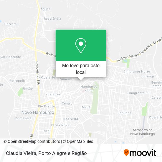 Claudia Vieira mapa