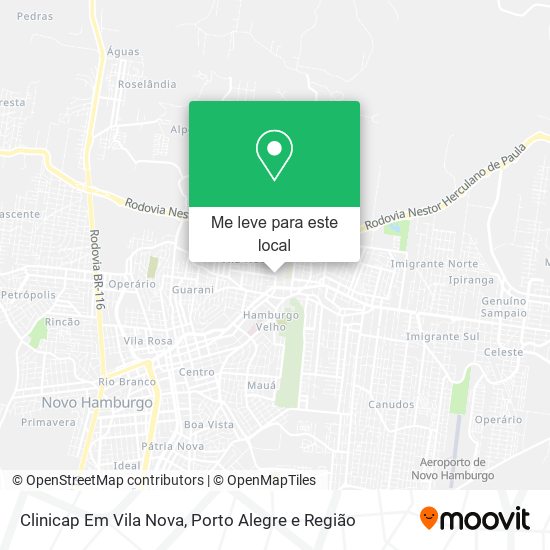 Clinicap Em Vila Nova mapa