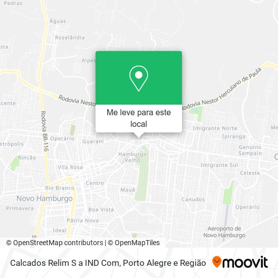 Calcados Relim S a IND Com mapa