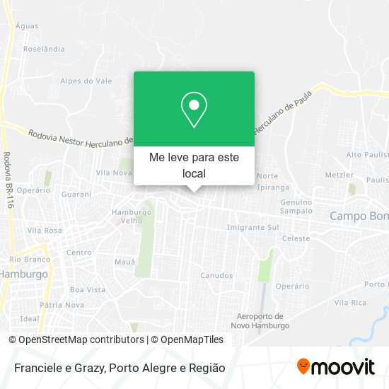 Franciele e Grazy mapa