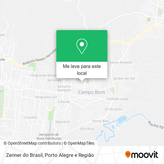 Zenner do Brasil mapa
