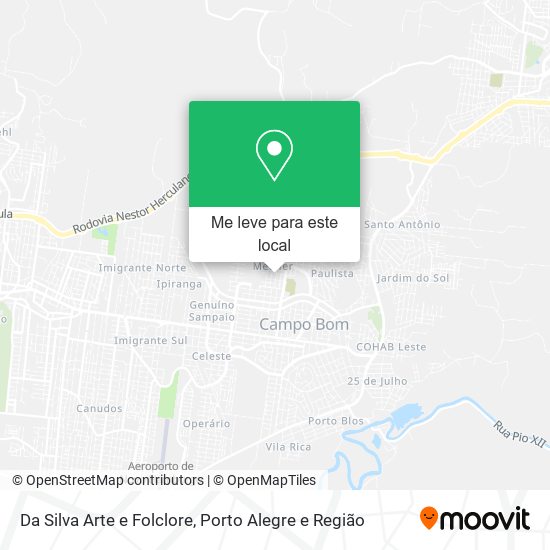 Da Silva Arte e Folclore mapa