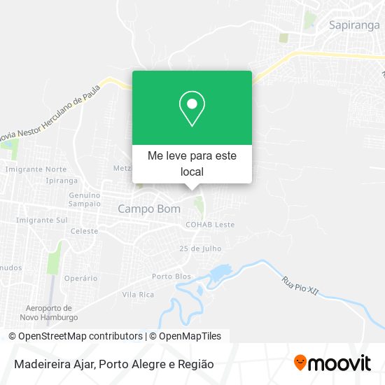 Madeireira Ajar mapa