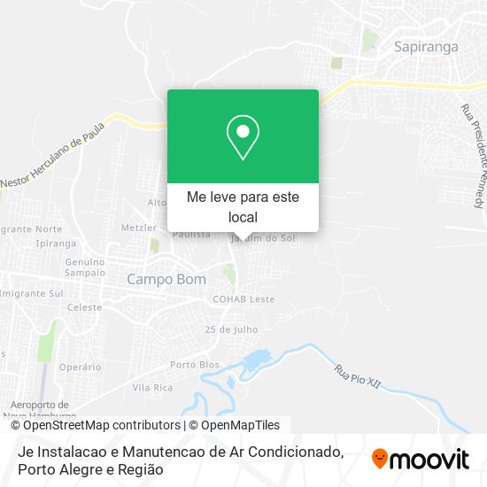 Je Instalacao e Manutencao de Ar Condicionado mapa