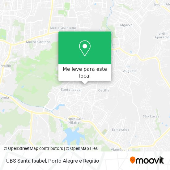 UBS Santa Isabel mapa