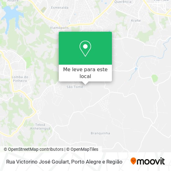 Rua Victorino José Goulart mapa