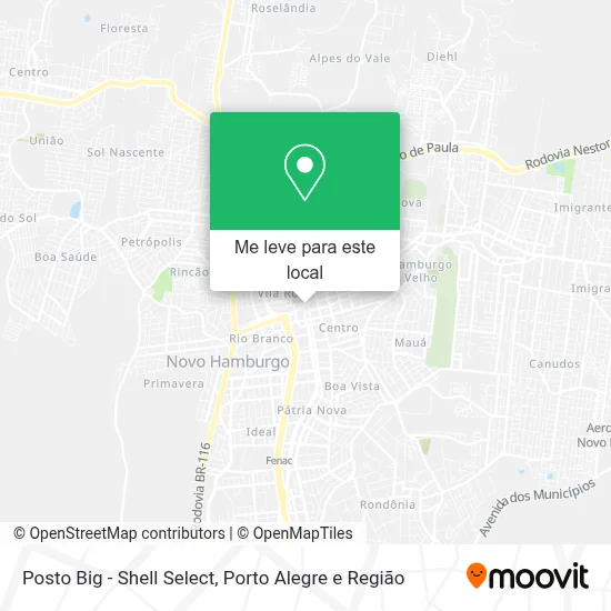 Posto Big - Shell Select mapa
