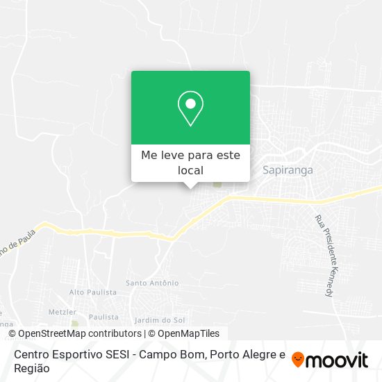 Centro Esportivo SESI - Campo Bom mapa