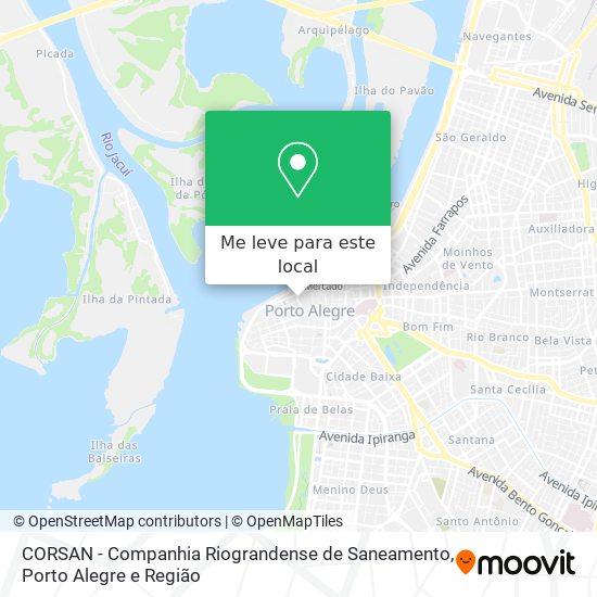 CORSAN - Companhia Riograndense de Saneamento mapa
