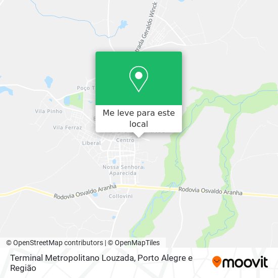 Terminal Metropolitano Louzada mapa