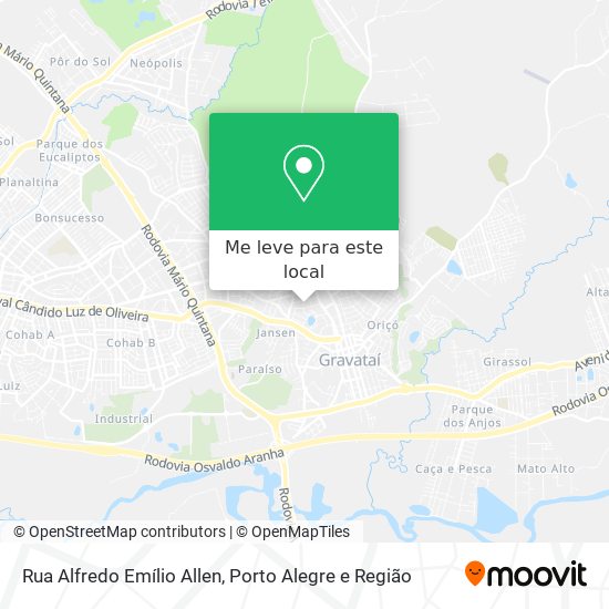 Rua Alfredo Emílio Allen mapa