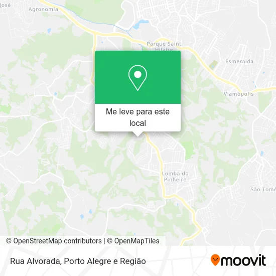 Rua Alvorada mapa