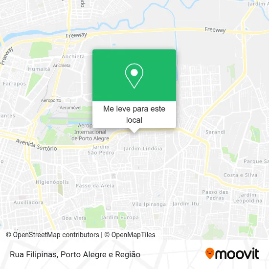 Rua Filipinas mapa