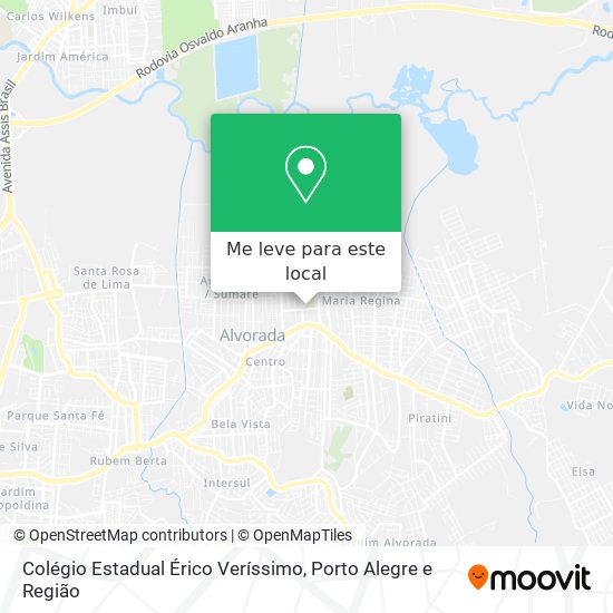 Colégio Estadual Érico Veríssimo mapa