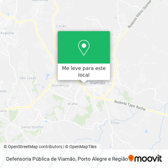 Defensoria Pública de Viamão mapa